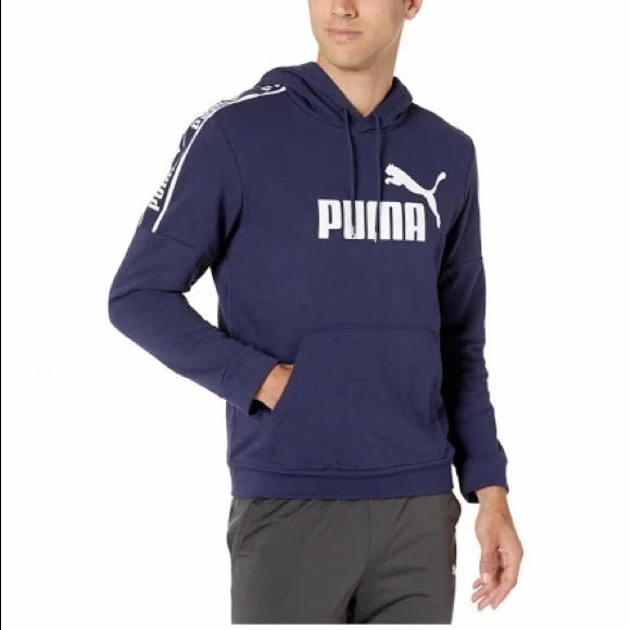 Brand new Navy Puma hoodie with white and blue details - Picture 1 of 5